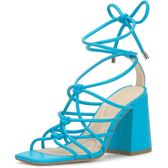 New Jessica Simpson Ozias Strappy Pumps Nevada Blue Women's Size 5.5 M NIB - Picture 4 of 11